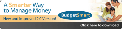 BudgetSmart.  A smarter way to manage money.  New and improved 2.0 version.  Click here to download.